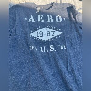 Aeropostale Heather Blue Tee